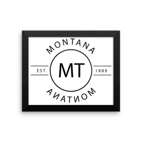 Montana - Framed Print - Reflections