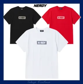 NERDY  |Unisex Street Style Logo T-Shirts