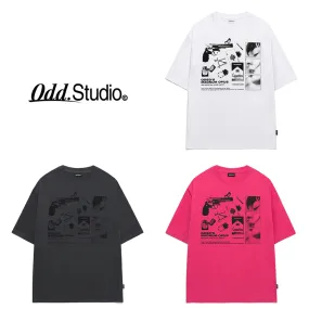 Odd Studio  |Unisex Street Style Cotton Short Sleeves Logo T-Shirts