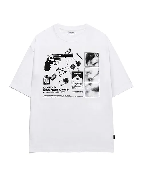 Odd Studio  |Unisex Street Style Cotton Short Sleeves Logo T-Shirts