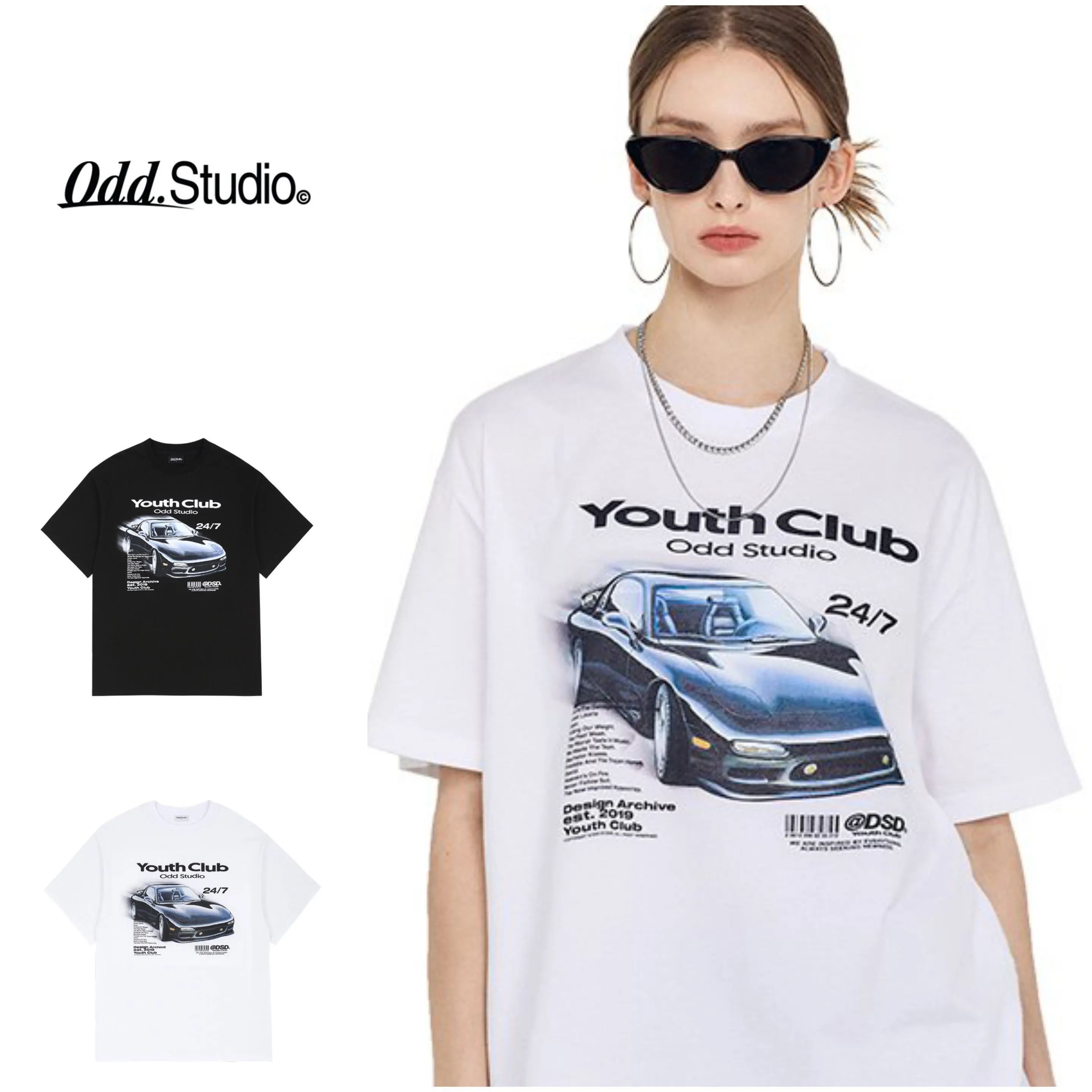 Odd Studio  |Unisex Street Style Short Sleeves Logo T-Shirts