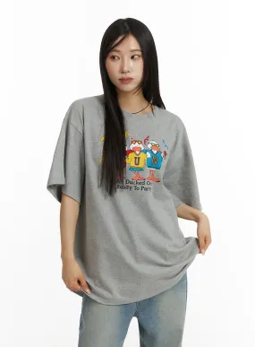 Oversized Graphic Tee CF401