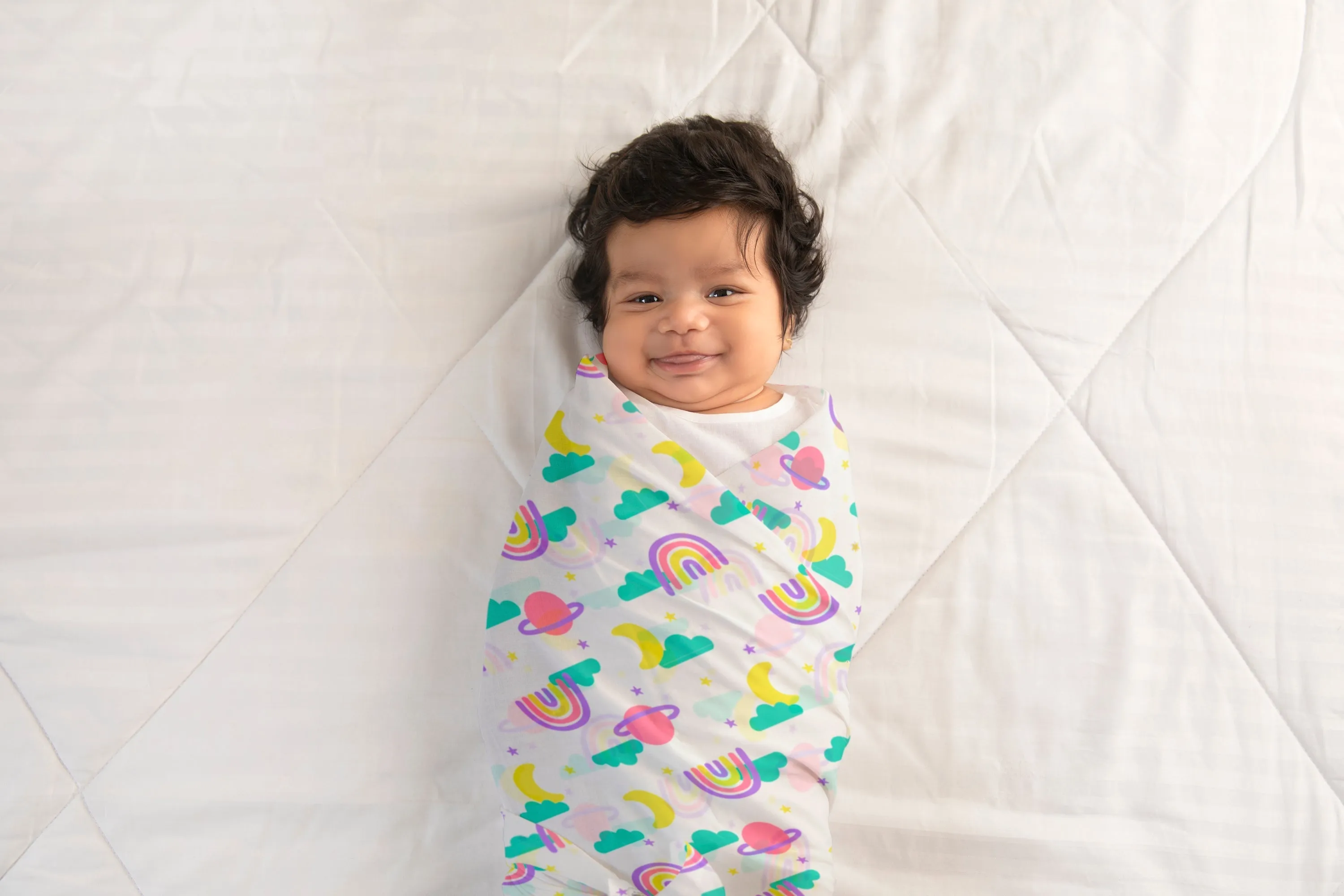 Pack of 4 Mulmul Swaddles - No print Choice