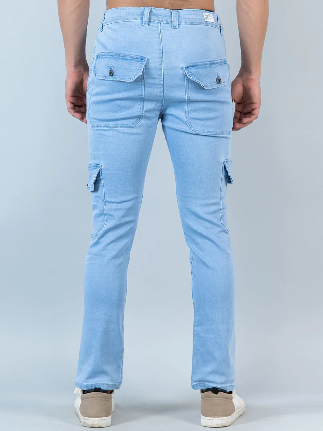 Pale Blue Cargo Pants