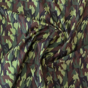 Printed Cotton - Green Camo Print