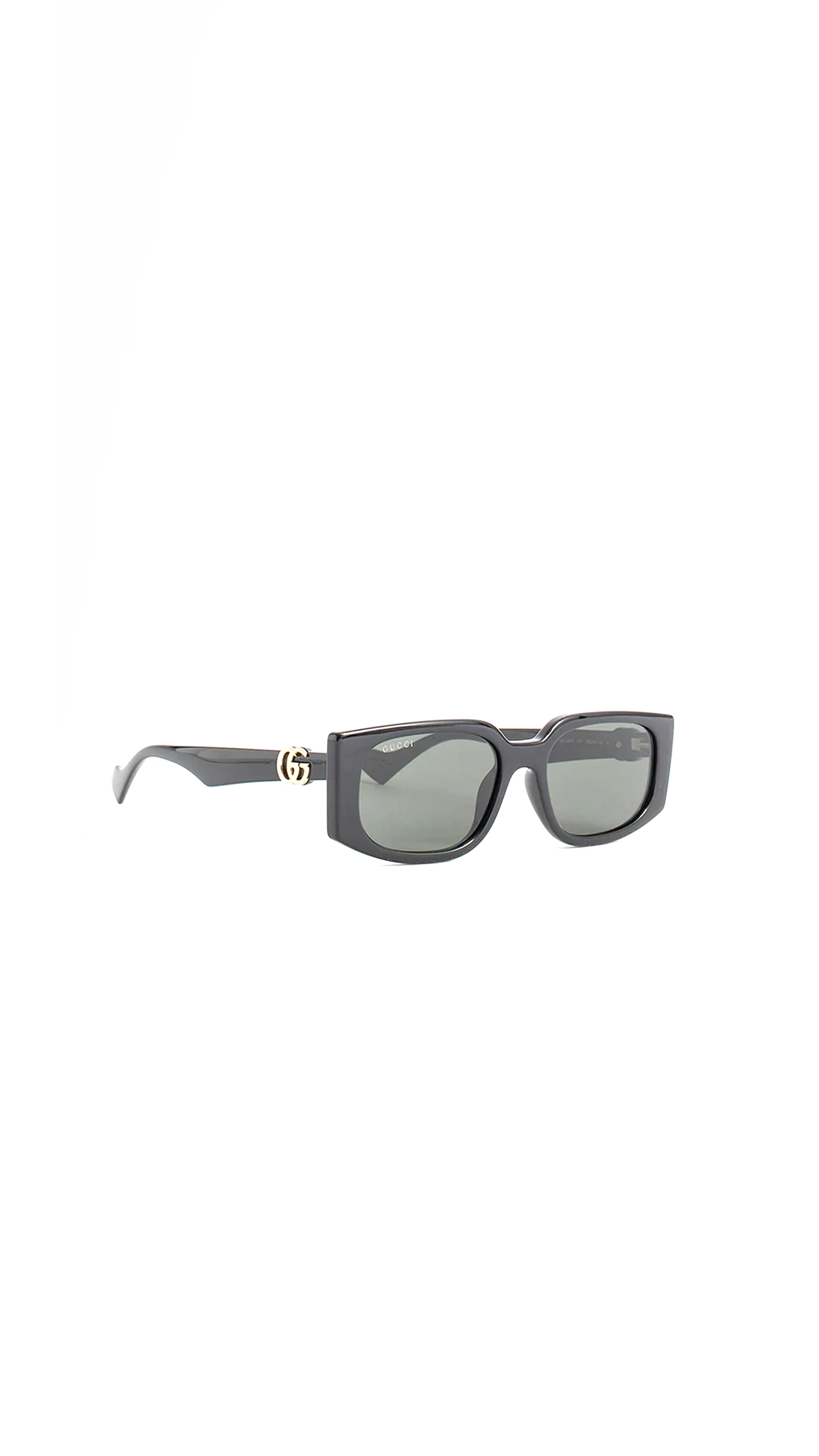 Rectangular Frame Sunglasses - Black