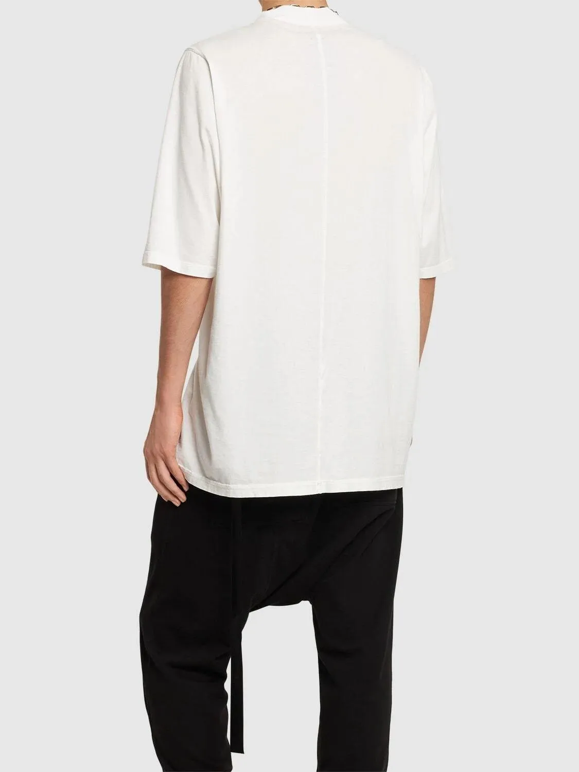 RICK OWENS  |Crew Neck Star Unisex Street Style U-Neck Plain Cotton