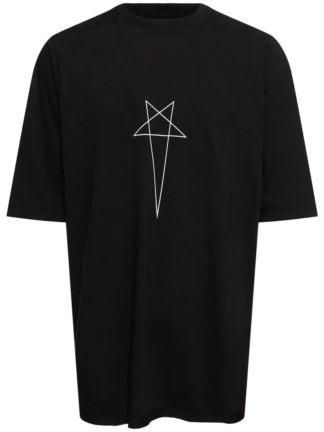 RICK OWENS  |Crew Neck Star Unisex Street Style U-Neck Plain Cotton