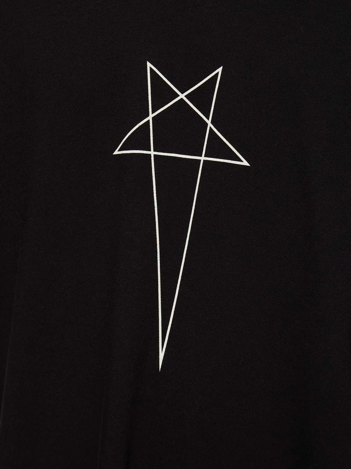 RICK OWENS  |Crew Neck Star Unisex Street Style U-Neck Plain Cotton