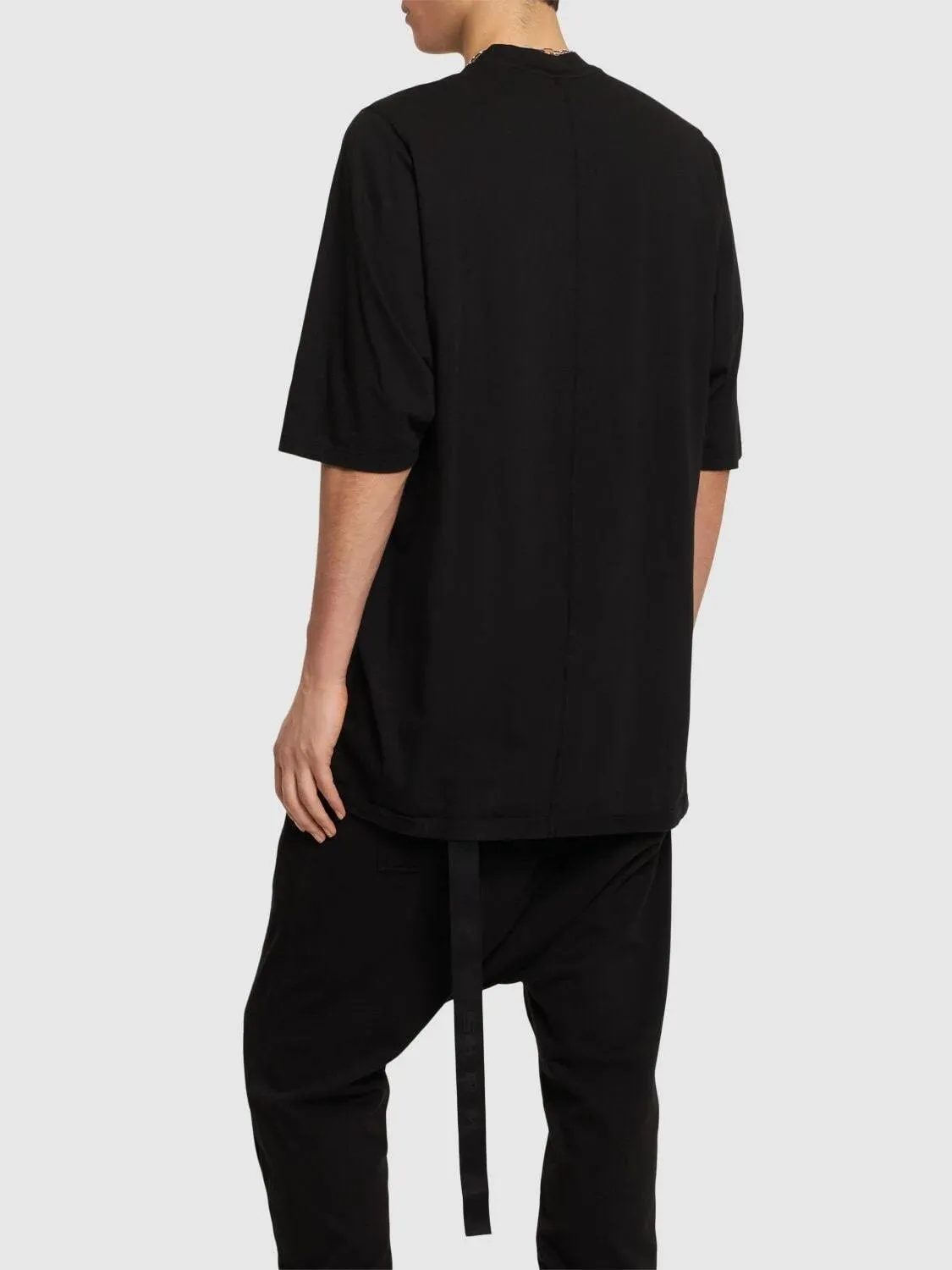 RICK OWENS  |Crew Neck Star Unisex Street Style U-Neck Plain Cotton