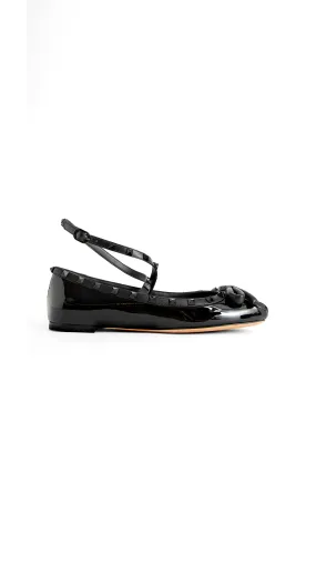 Rockstud Ballerinas - Black