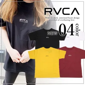 RVCA  |Crew Neck Unisex Plain Short Sleeves Logo Crew Neck T-Shirts