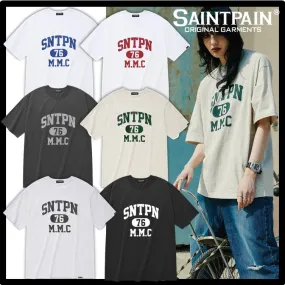 SAINTPAIN  |Unisex Street Style Logo T-Shirts