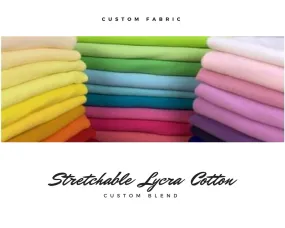 Stretchable Lycra Cotton Fabric