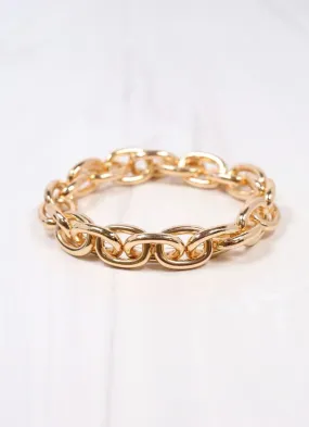 Teresa Link Stretch Bracelet GOLD