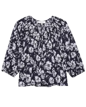 The Swift Top in Navy Whisper Floral