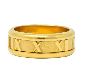 Tiffany & Co. 1995 18 Karat Gold Atlas Wide Band Ring Unisex