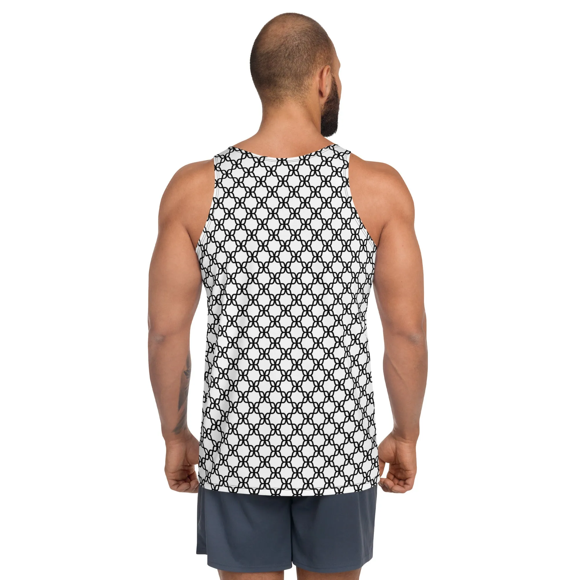 Unisex Tank Top Aqua Chain