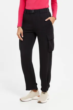 Women Black Cargo Trouser