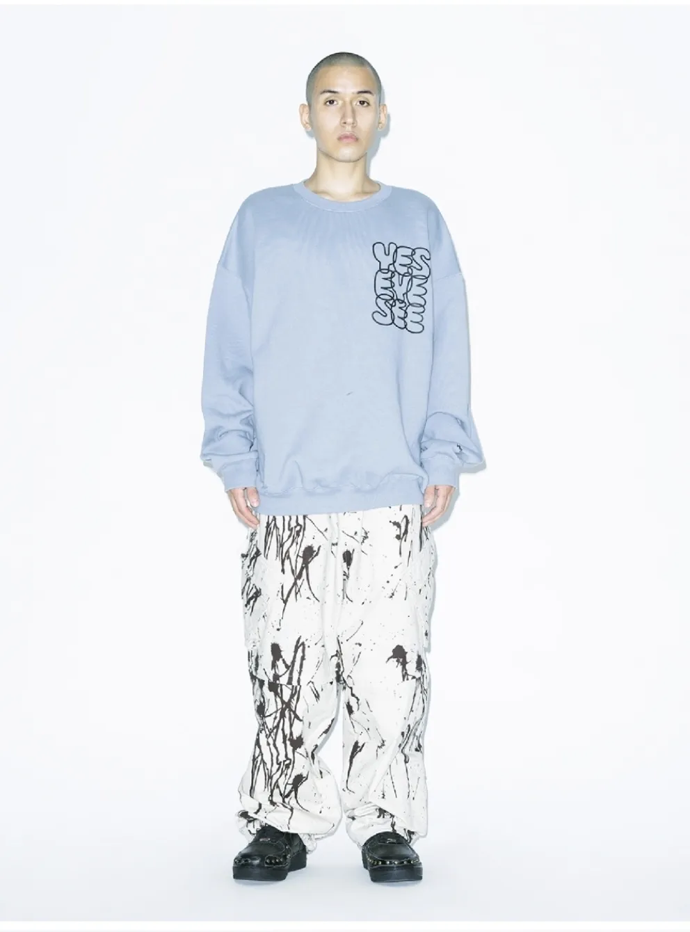 YESEYESEE  |Unisex Street Style Long Sleeves Cotton Logo Sweatshirts