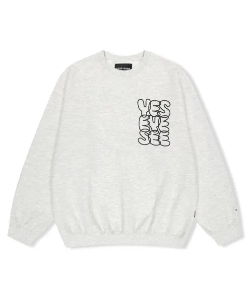 YESEYESEE  |Unisex Street Style Long Sleeves Cotton Logo Sweatshirts