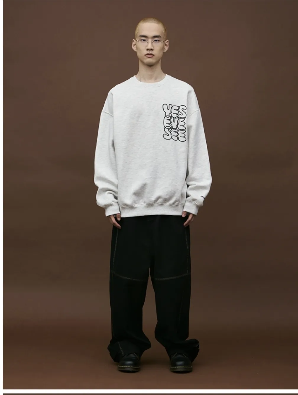 YESEYESEE  |Unisex Street Style Long Sleeves Cotton Logo Sweatshirts